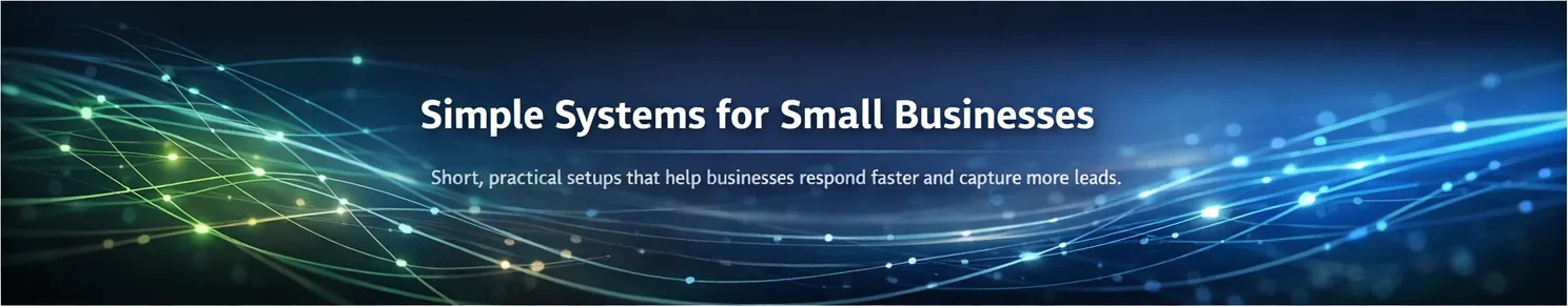 Simple systems for small businesses